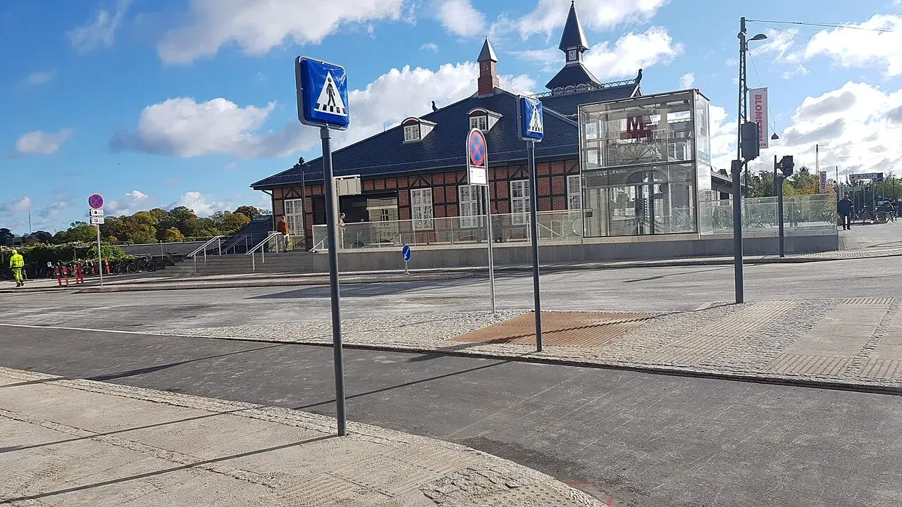 Østerport Station, en historisk jernbanestation i København, Denmark.