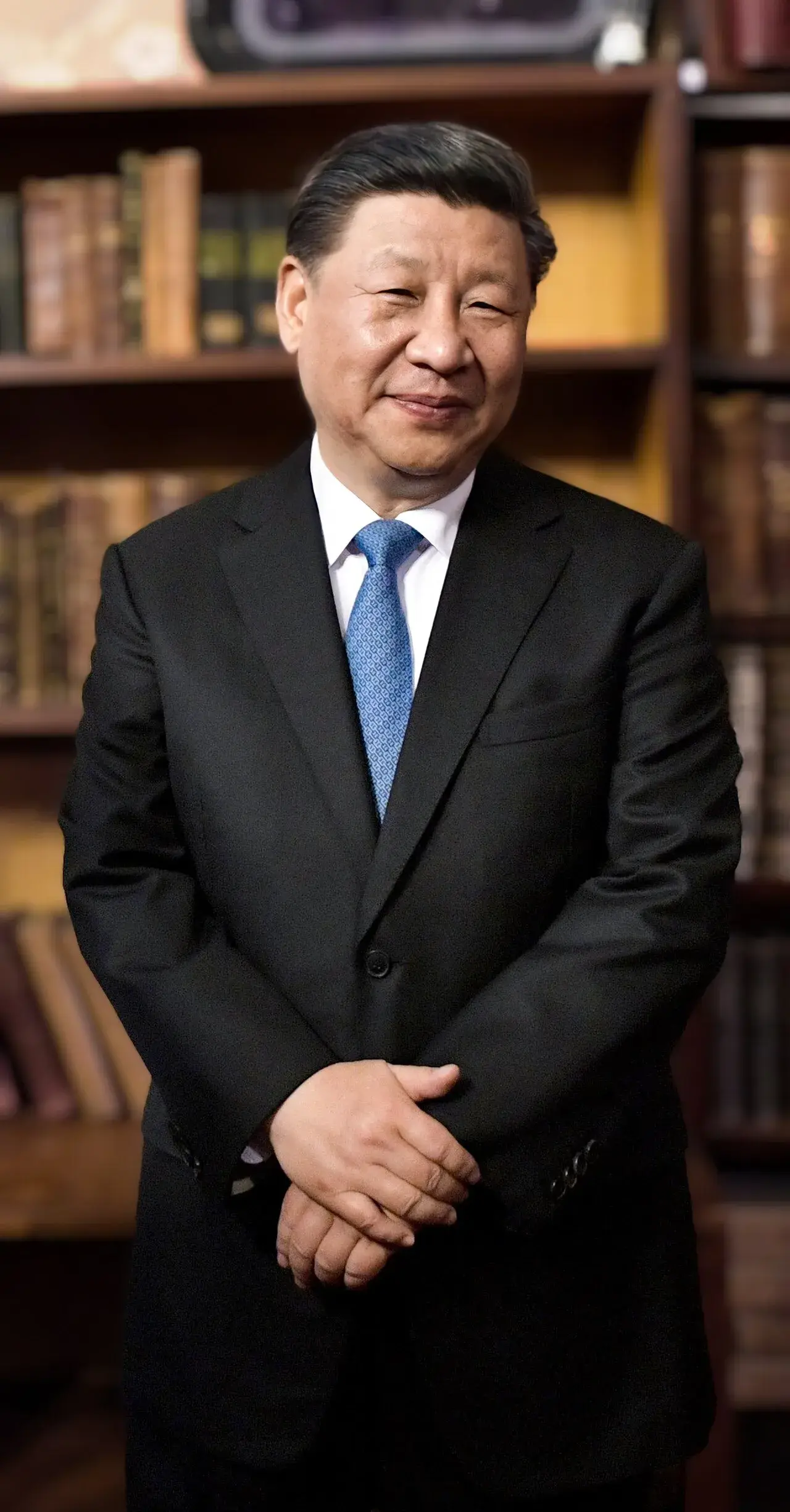 Portræt af Kinas kommunistpartis generalsekretær Xi Jinping. Billedet er taget i forbindelse med et officielt portræt i 2019.