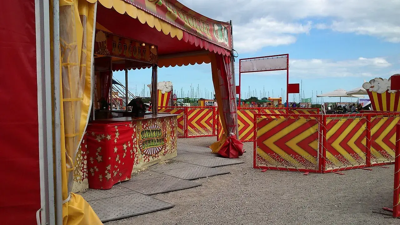 Cirkus Summarum på Tangkrogen sidst i juli 2016. Billedet viser cirkusaktiviteter.