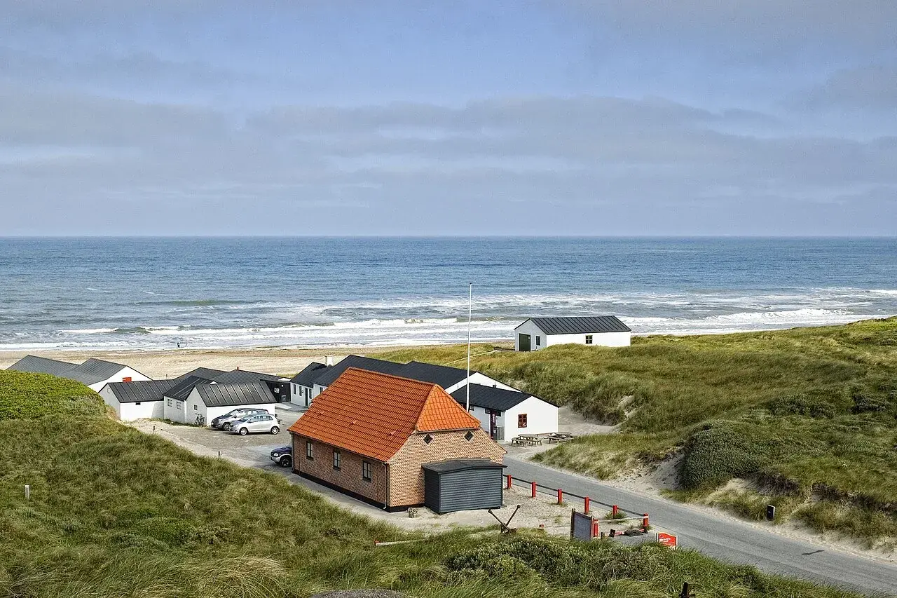 A historic red brick house built in 1931, part of the Nationalpark Thy's landing site with traditional fishermen's houses from around 1900.
