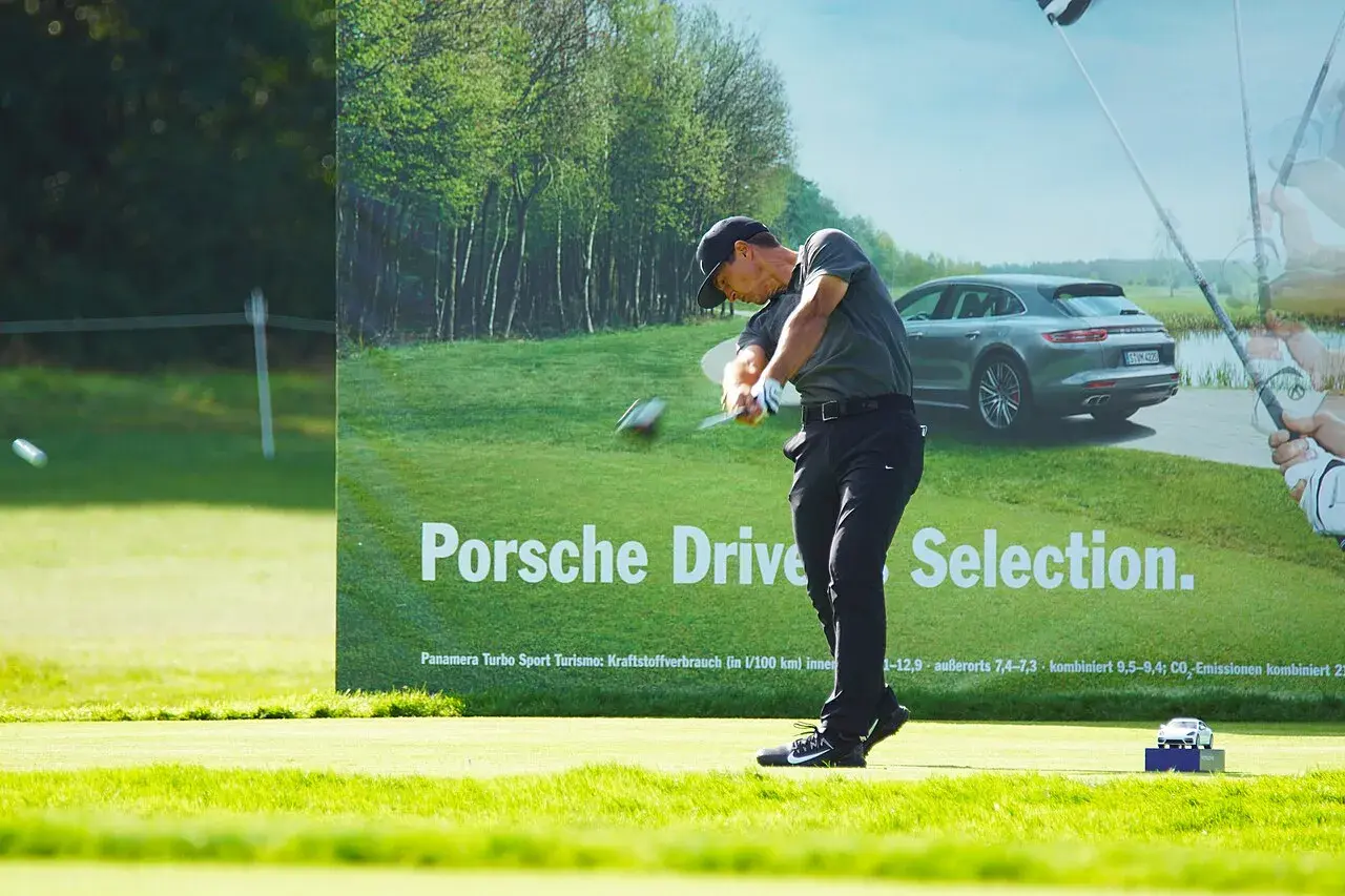 A close-up of Thorbjørn Olesen during the 2017 Porsche European Open at the Green Eagle Golfclub in Winsen, Germany.