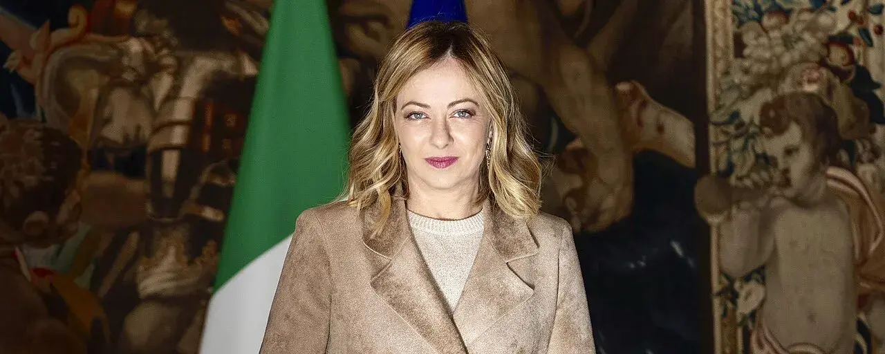 Giorgia Meloni, en italiensk politiker, fotograferet i 2024. Hun er en ledende skikkelse i italiensk politik.