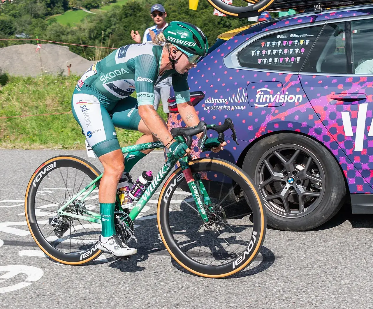 Lorena Wiebes (SD Worx-Protime) under 9. etape af Tour de France Femmes 2025 i Arâches-la-Frasse, Haute-Savoie, Frankrig.
