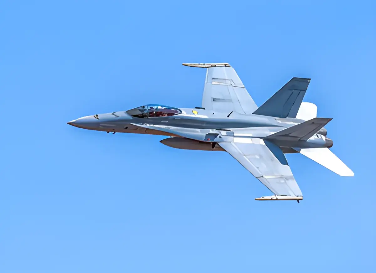F/A-18A Hornet jet in flight