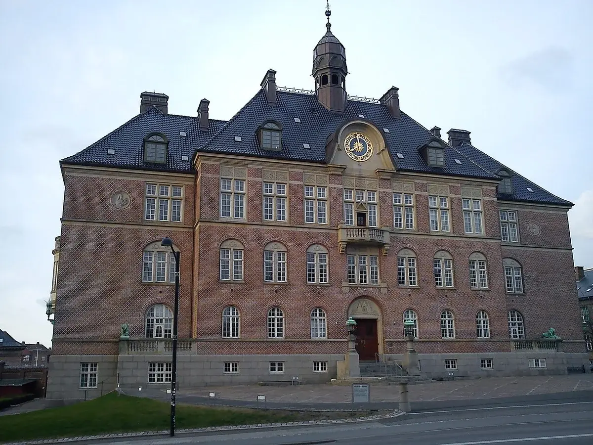Historic court building in Aarhus
