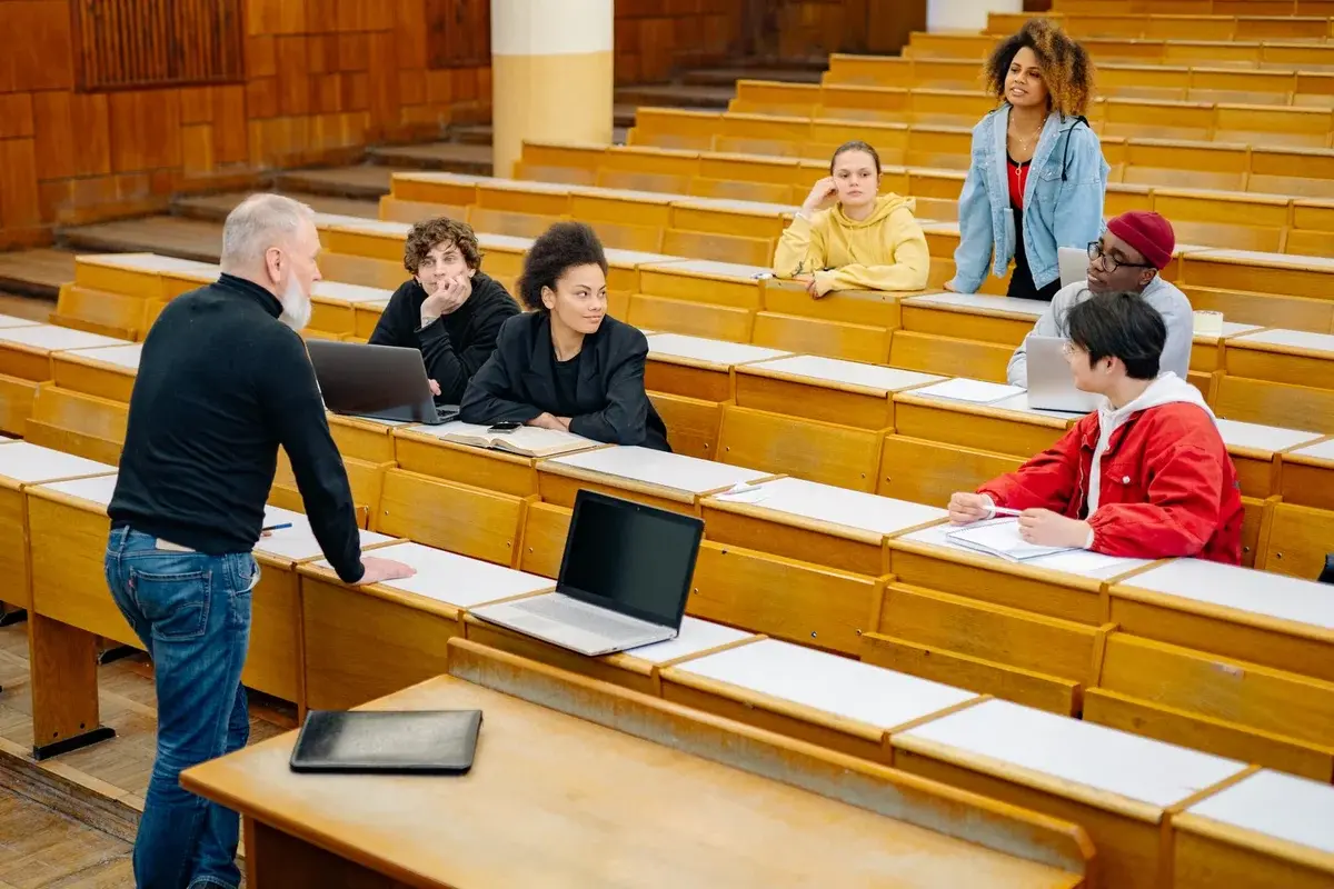 Students Engaged in University Lecture